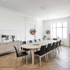 Skovby Table De Salle à Manger*SM112 Table ronde en bois style scandinave extensible