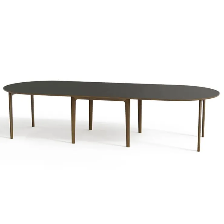 Skovby Table De Salle à Manger*SM112 Table ronde extensible en stratifié et pieds bois conçue au Danemark