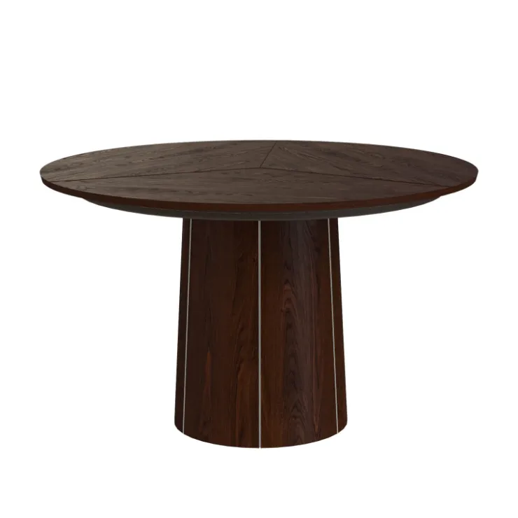 Skovby Table De Salle à Manger*SM33 Table ronde extensible en bois avec pied central