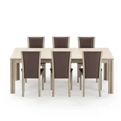 Skovby Table De Salle à Manger*SM23/24 Table scandinave rectangulaire en bois avec allonges