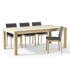 Skovby Table De Salle à Manger*SM23/24 Table scandinave rectangulaire en bois avec allonges