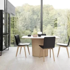 Skovby Table De Salle à Manger*SM116/SM117 Table scandinave pied central extensible en stratifié fabriquée au Danemark