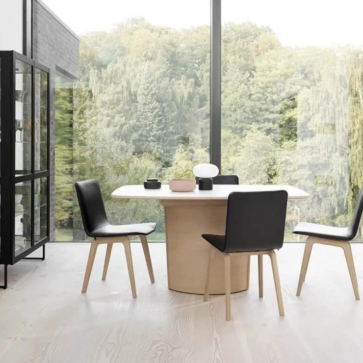 Skovby Table De Salle à Manger*SM116/SM117 Table scandinave pied central extensible en stratifié fabriquée au Danemark