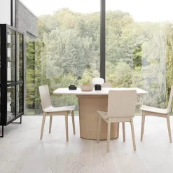 Skovby Table De Salle à Manger*SM116/SM117 Table scandinave pied central extensible en stratifié fabriquée au Danemark