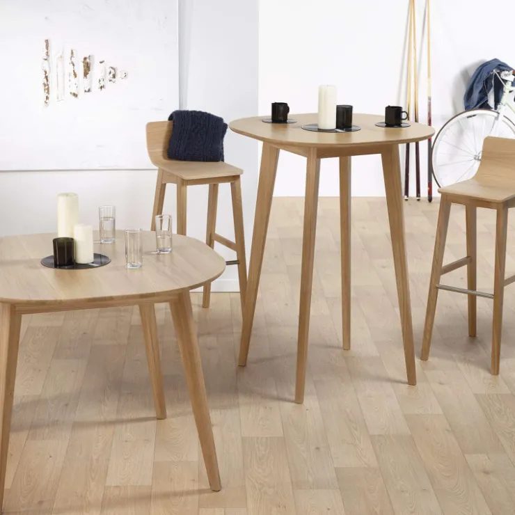 Dasras Table De Cuisine*Snack Table de bar style scandinave en bois massif