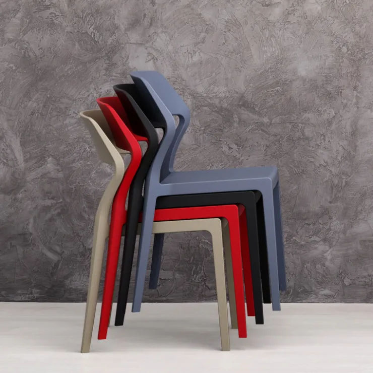 Chaise De Cuisine|Chaise De Salle à Manger*Snow Chaise empilable design en polypropylène