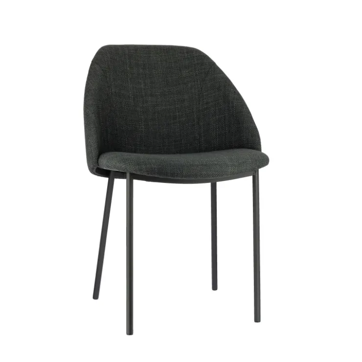 Perfecta Chaise De Salle à Manger|Chaise Salon*Soda Chaise cosy en tissu avec pieds en métal