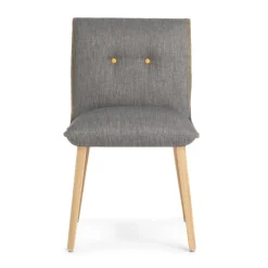 Mobitec Chaise De Salle à Manger|Chaise Salon*Soda ® Chaise cocooning en tissu avec boutons décoratifs