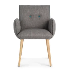 Mobitec Chaise De Salle à Manger|Chaise Salon*Soda ® Fauteuil cocooning en tissu avec boutons décoratifs