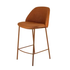 Perfecta Tabouret Snack (assise +/- 65 Cm)|Tabouret De Bar (assise +/- 80 Cm)*Soda Tabouret snack cosy en tissu avec pieds en métal