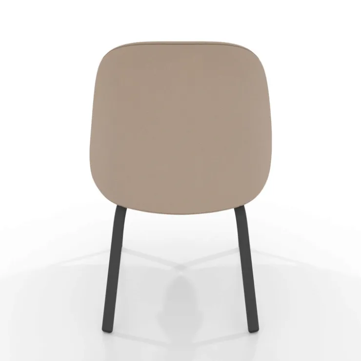 Perfecta Chaise De Cuisine|Chaise De Salle à Manger*Sofia Chaise basse cosy en simili avec pieds en métal