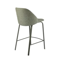 Perfecta Tabouret Snack (assise +/- 65 Cm)|Tabouret De Bar (assise +/- 80 Cm)*Sofia Tabouret snack confortable en tissu avec pieds en métal