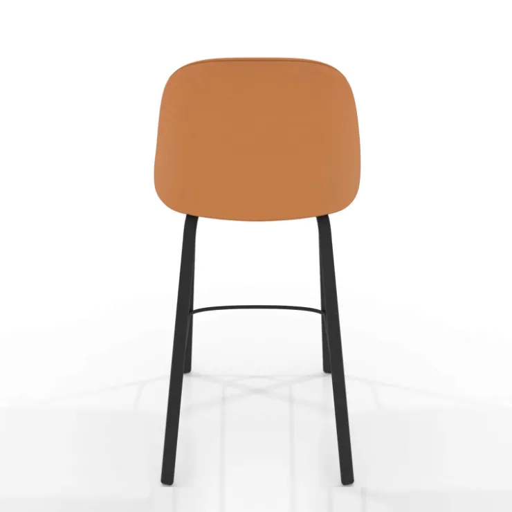 Perfecta Tabouret Snack (assise +/- 65 Cm)|Tabouret De Bar (assise +/- 80 Cm)*Sofia Tabouret snack cosy en simili avec pieds en métal