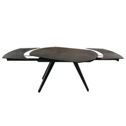 Table De Salle à Manger*SofiaTable moderne extensible en céramique avec pieds en métal
