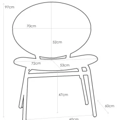 Carrier Chaise De Cuisine*Solatium ® Chaise confort ergonomique pour personne corpulente