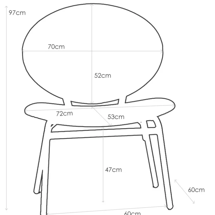 Carrier Chaise De Cuisine*Solatium ® Chaise confort ergonomique pour personne corpulente