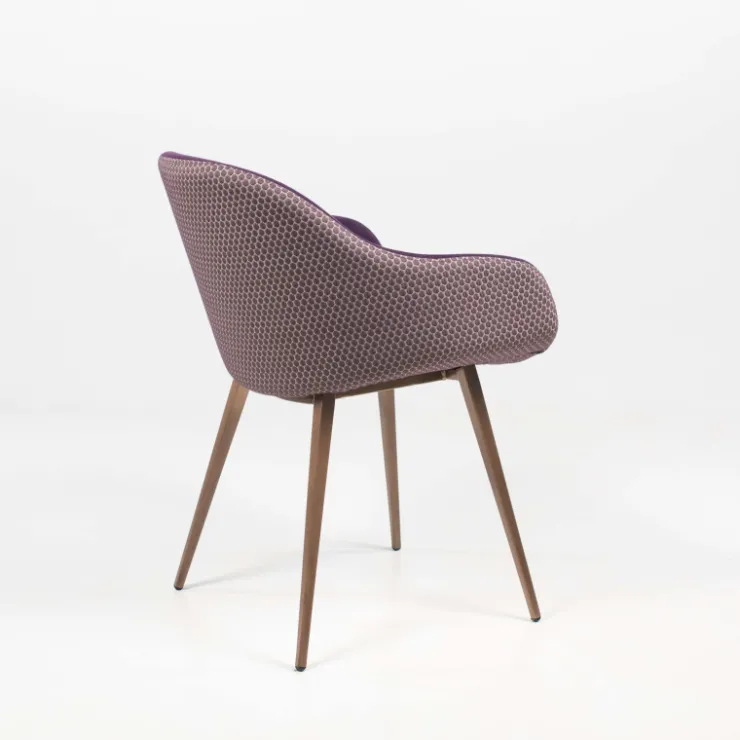 Midj Chaise De Salle à Manger|Fauteuil De Salon*Sonny ® Fauteuil design bicolore en tissu et métal laqué
