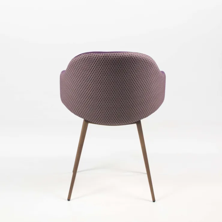 Midj Chaise De Salle à Manger|Fauteuil De Salon*Sonny ® Fauteuil design bicolore en tissu et métal laqué