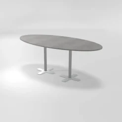 Perfecta Table De Cuisine*Spinner 2 Table hauteur 90 cm ovale en stratifié avec deux pieds