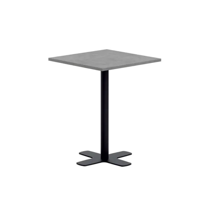 Perfecta Table De Cuisine|Table Pour Petit Espace*Spinner Petite table snack carrée en stratifié avec pied central en métal