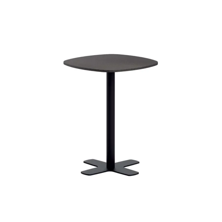 Perfecta Table De Cuisine|Table Pour Petit Espace*Spinner Table snack de cuisine en stratifié avec pied central coins arrondis