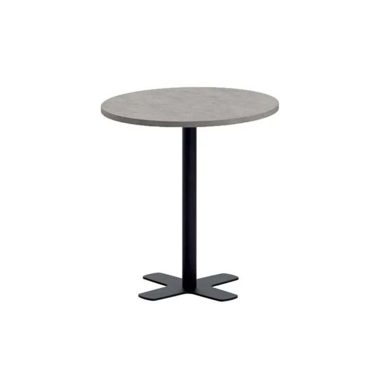 Perfecta Table De Cuisine*Spinner Table snack ronde pour cuisine en stratifié avec pied central