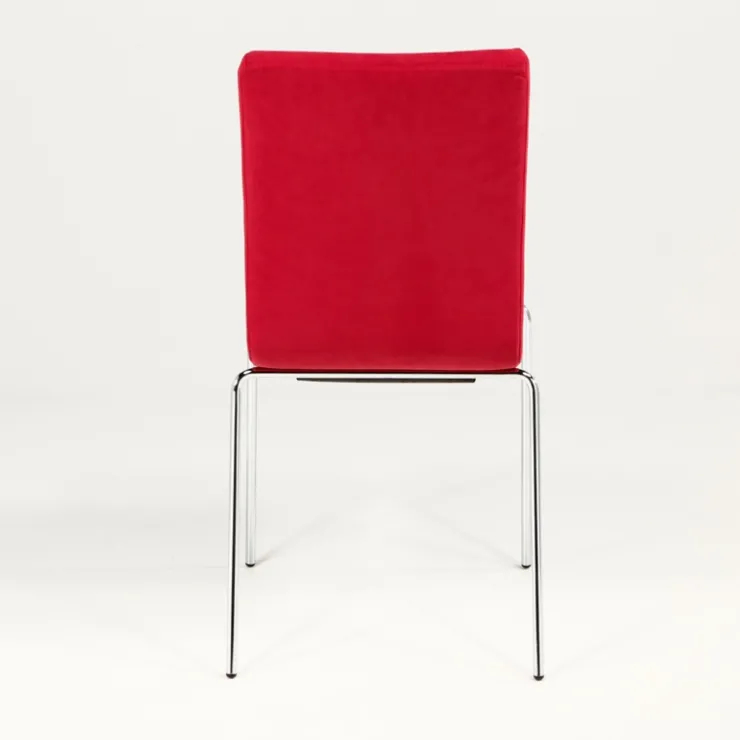 Midj Chaise De Salle à Manger*Star ® Chaise moderne empilable en tissu et métal