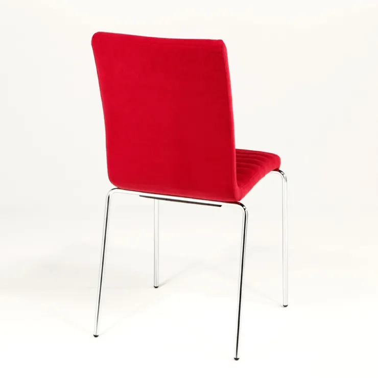 Midj Chaise De Salle à Manger*Star ® Chaise moderne empilable en tissu et métal