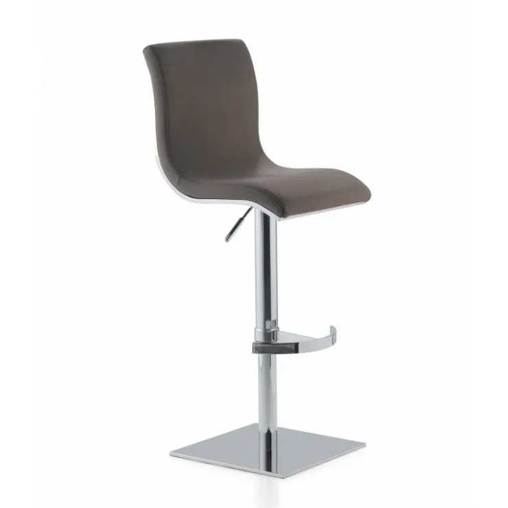 Peressini Tabouret Snack (assise +/- 65 Cm)|Tabouret De Bar (assise +/- 80 Cm)*Steve Tabouret réglable et pivotant en synthétique et métal