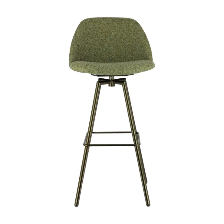 Perfecta Tabouret De Bar (assise +/- 80 Cm)*Swiftie Tabouret de bar pivotant en tissu et pieds métal