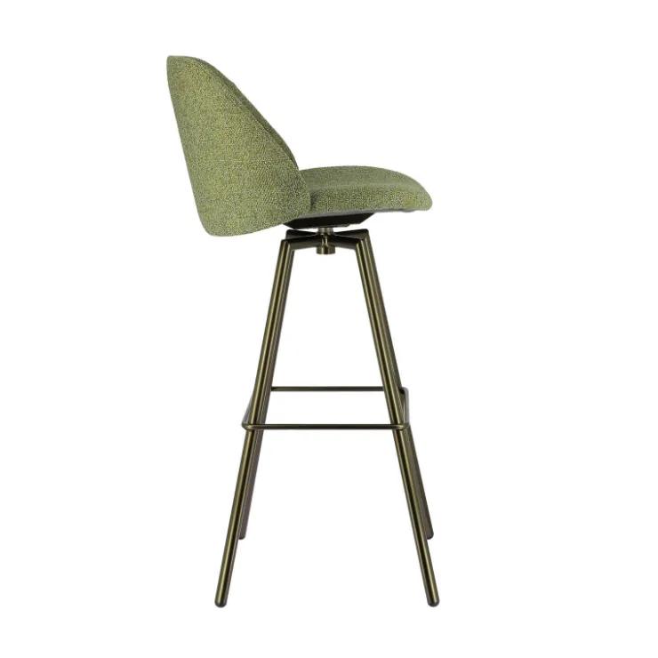 Perfecta Tabouret De Bar (assise +/- 80 Cm)*Swiftie Tabouret de bar pivotant en tissu et pieds métal