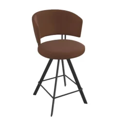 Perfecta Tabouret Snack (assise +/- 65 Cm)|Tabouret De Bar (assise +/- 80 Cm)*Tabouret haut design pivotant en simili – Allure