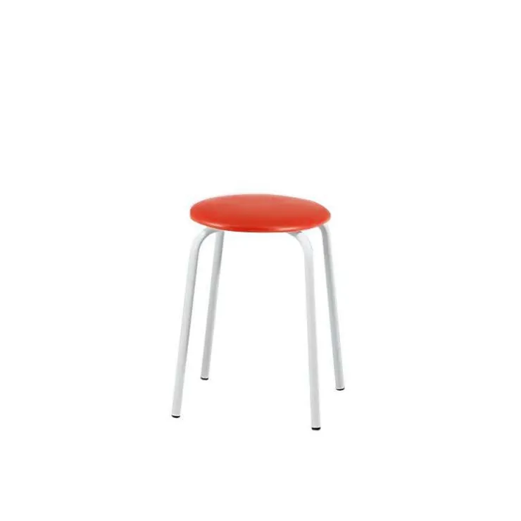 Perfecta Tabouret Bas (assise +/- 45 Cm)*TabRond Tabouret bas empilable en métal et simili