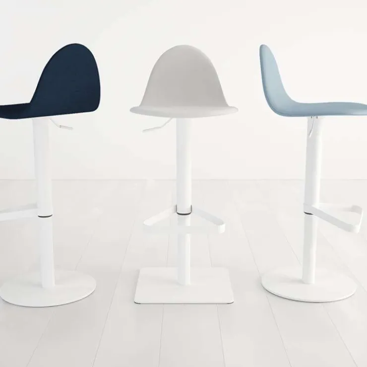Cancio Tabouret Snack (assise +/- 65 Cm)|Tabouret De Bar (assise +/- 80 Cm)*Tabu Tabouret réglable design en synthétique et métal