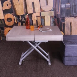 Altacom Table De Salon|Table Pour Petit Espace*Tavoletto Table transformable en lit pour petit espace en mélaminé