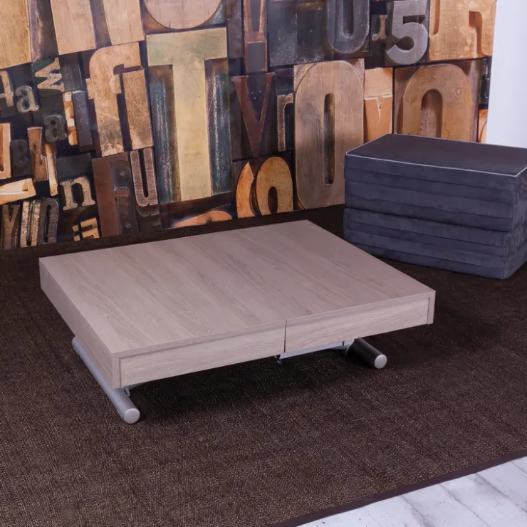 Altacom Table De Salon|Table Pour Petit Espace*Tavoletto Table transformable en lit pour petit espace en mélaminé