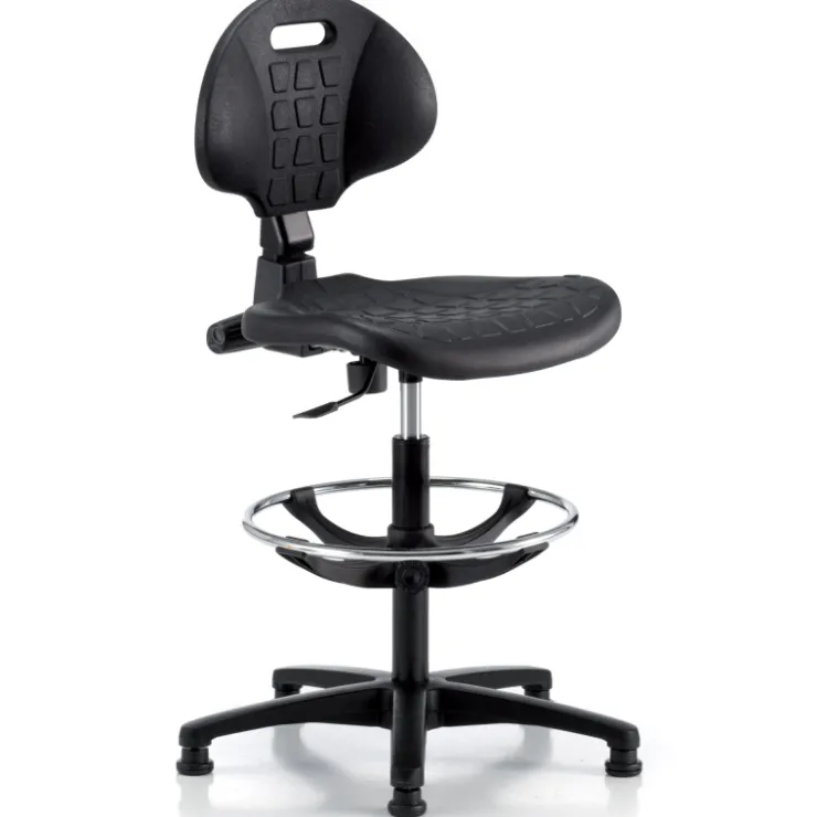 Sokoa Chaise De Bureau*Tecnik Chaise d'atelier en polyuréthane sur patins avec repose