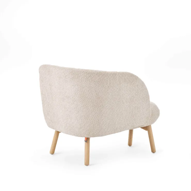 Mobitec Chaise Salon|Chaise Pour Chambre*Thalia ® Banquette cosy en tissu avec pieds en bois