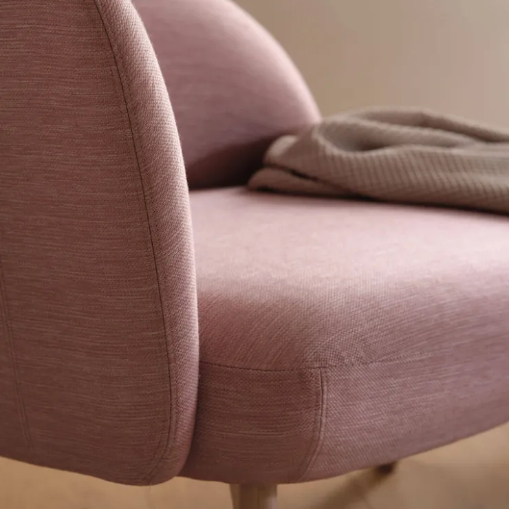 Mobitec Chaise Salon|Chaise Pour Chambre*Thalia ® Banquette cosy en tissu avec pieds en bois