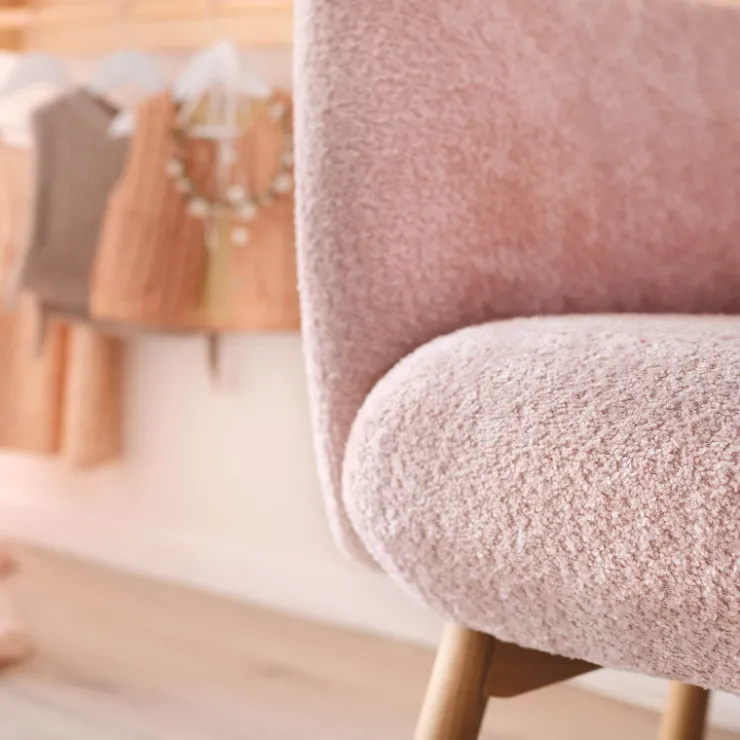 Mobitec Chaise Salon|Chaise Pour Chambre*Thalia ® Banquette cosy en tissu avec pieds en bois