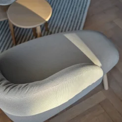Mobitec Chaise Salon|Chaise Pour Chambre*Thalia ® Banquette cosy en tissu avec pieds en bois