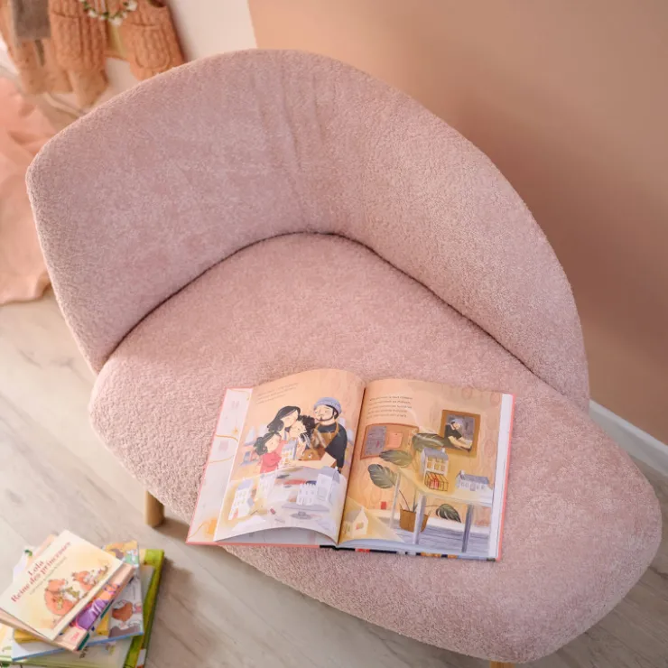Mobitec Chaise Salon|Chaise Pour Chambre*Thalia ® Banquette cosy en tissu avec pieds en bois