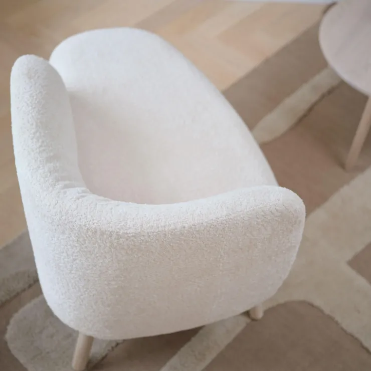 Mobitec Chaise Salon|Chaise Pour Chambre*Thalia ® Banquette cosy en tissu avec pieds en bois