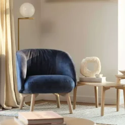 Mobitec Chaise De Salle à Manger|Chaise Salon*Thalia ® Fauteuil confortable en tissu avec pieds en bois