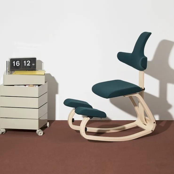 Varier Chaise Pour Chambre|Chaise De Bureau*ThatSit ® Chaise de bureau ergonomique à bascule en tissu et bois