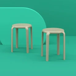 Tabouret Bas (assise +/- 45 Cm)*Tom Tabouret bas sans dossier empilable en polypropylène