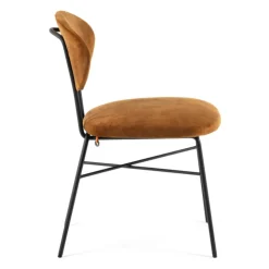Mobitec Chaise De Salle à Manger|Chaise Salon*Toro ® Chaise cosy minimaliste en tissu et pieds métal