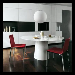 Sovet Italia Table De Salle à Manger*Totem Sovet® Table ronde design en verre