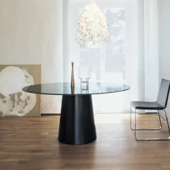 Sovet Italia Table De Salle à Manger*Totem Sovet® Table ronde design en verre