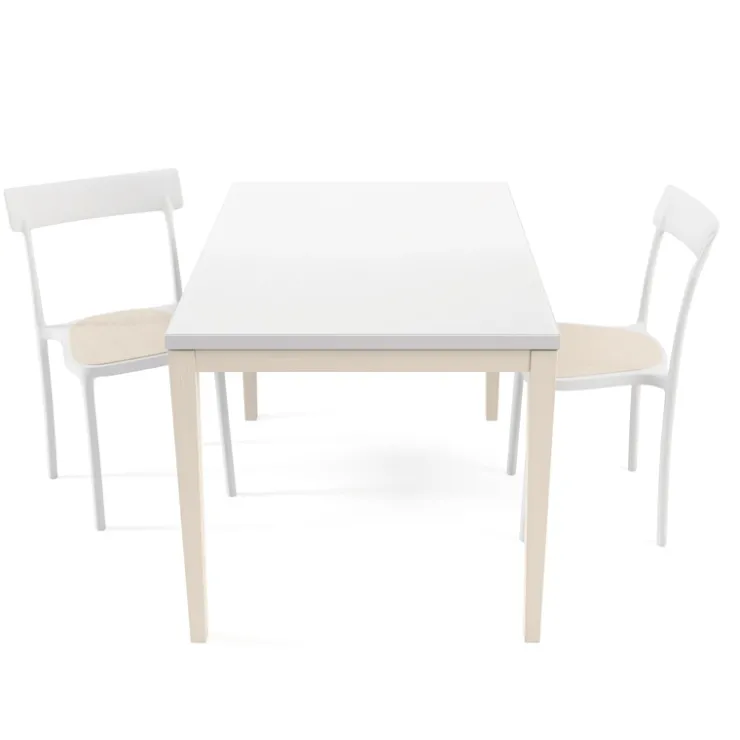 Cancio Table De Cuisine*Toy bois Table de cuisine en verre avec rallonge